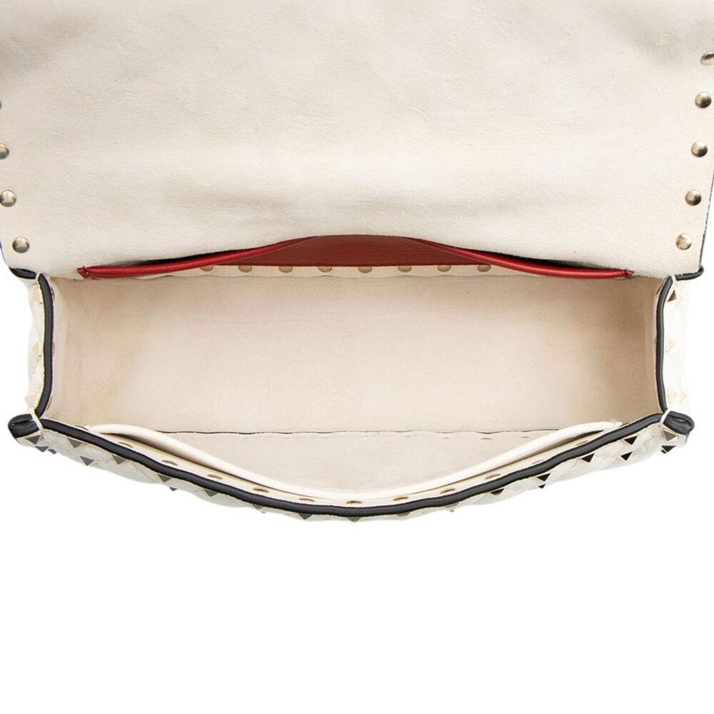Valentino Calfskin Rockstud Spike Up Top Handle - Picture 6 of 12